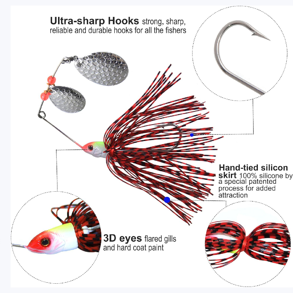 6 adet Spinnerbait Balıkçılık  - Fishing Lure Buzzbait incelemesi ve fiyatı