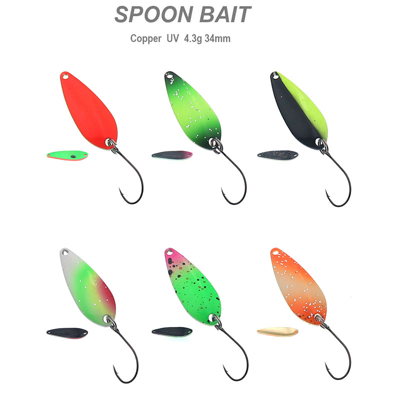 Balıkçılık Kaşık 4.3g 34mm UV  - Fishing Lure Spoon incelemesi ve fiyatı
