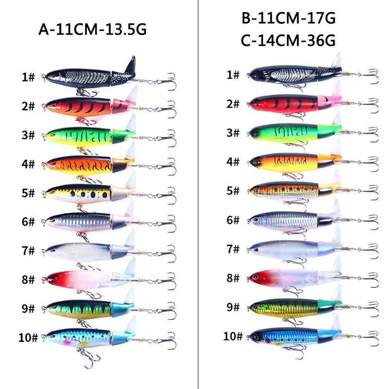 10 adet Popper Balıkçılık Cazi - Fishing Lure Accessories incelemesi ve fiyatı